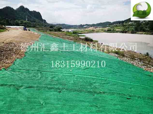 河道护坡-工程案例-植物纤维毯|椰丝毯|植生毯|抗冲毯